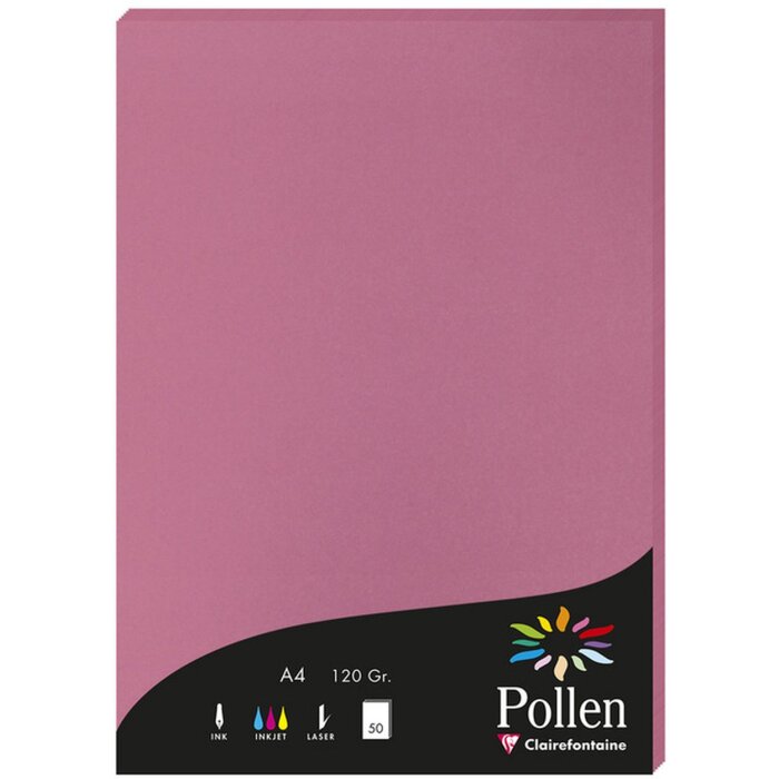 50 kartek papieru Pyłek kwiatowy, DIN A4, 120g Hydrangea Pink