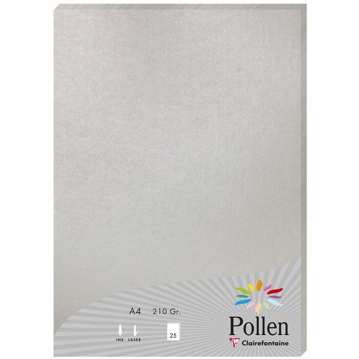 Papier A4 Pyłek 210g srebrny 25 arkuszy