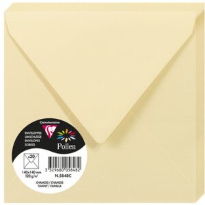 Koperta Pyłek 20 sztuk chamois 140x140 mm 120g