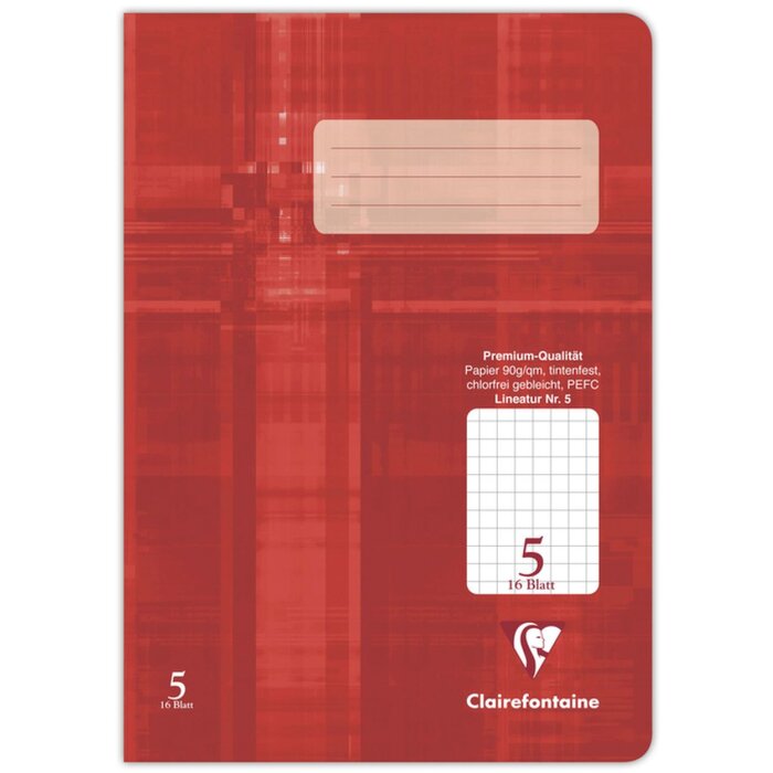 Clairefontaine zeszyt ćwiczeń A5 kwadratowy 16 kartek orzeczenie 5