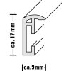 Ramka plastikowa Madrid 15x20 cm srebrna