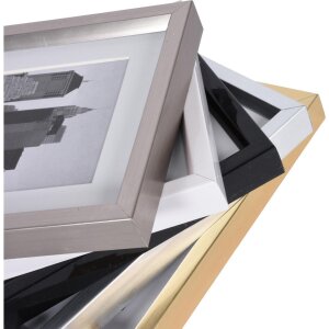 Henzo Rama plastikowa Metallic Dark Grey 50x70 cm z Passepartout 40x60 cm