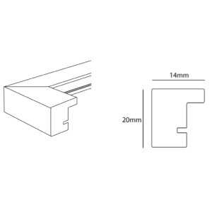 Ramka podwójna Jardin 13x18 (9x13 cm) biała