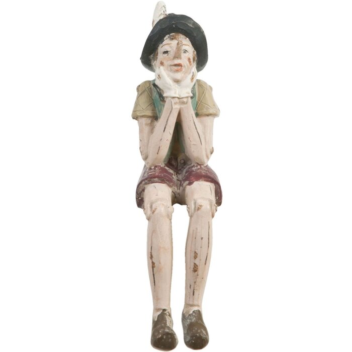 Lalka siedząca chłopiec 4x7x15 cm