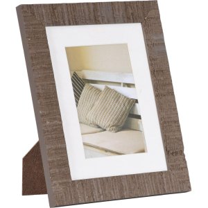 Henzo Drewniana ramka na zdjęcia Driftwood 15x20 średni brąz z passepartout 10x15 cm