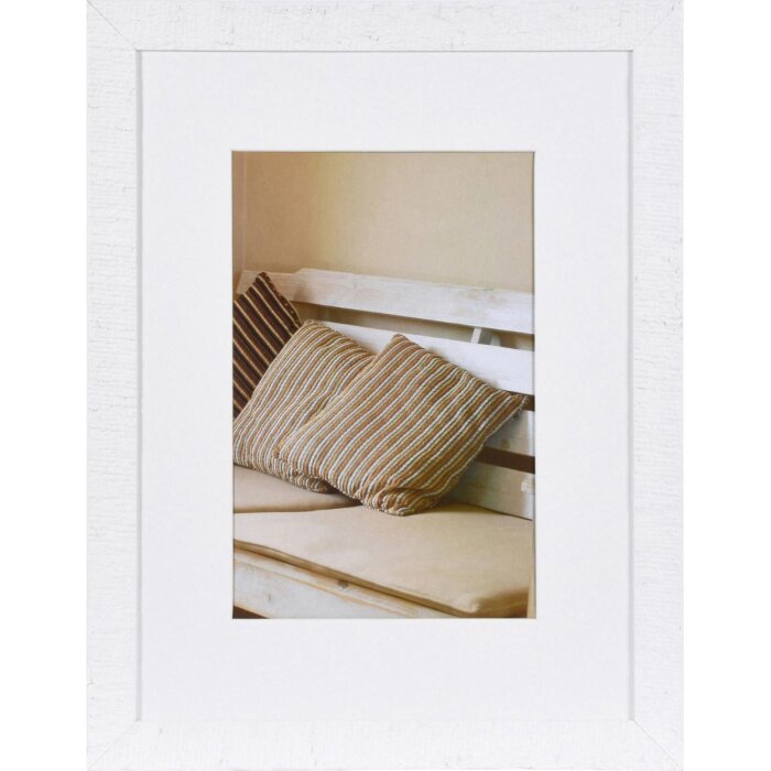 Henzo Rama drewniana Driftwood 30x40 cm biala z passepartout 20x30 cm