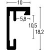 Nielsen rama aluminiowa c2 24x30 cm struktura srebrny mat