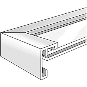 Nielsen Rama aluminiowa C2 50x50 cm anodowana czarna błyszcząca