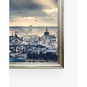 Ascot Ramka drewniana 10x15 cm ciemny brąz-złoto