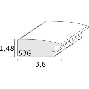 Ramka drewniana S53G sosna 13x13 cm