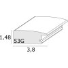 Ramka drewniana S53G sosna 13x13 cm