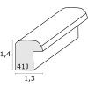 Ramka drewniana S41J Deknudt 20x30 cm czerwona
