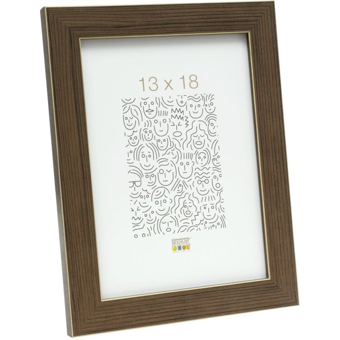 Plastikowa ramka S41VF7 szaro-brązowa 13x18 cm