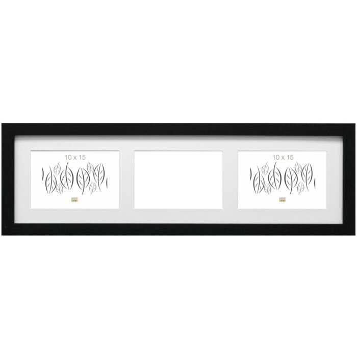 Deknudt Drewniana ramka do galerii S66KC3 czarna 3 zdjęcia 13x18 cm