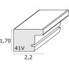 Rama plastikowa S41VK1 biała 30x40 cm