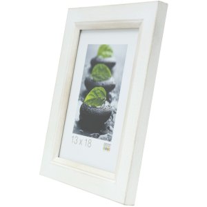 Ramka drewniana S42L biała 13x13 cm