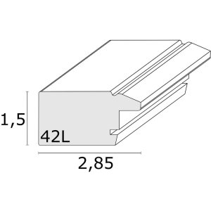 Ramka drewniana S42L biała 13x13 cm