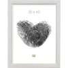 Ramka drewniana S42L biała 13x13 cm