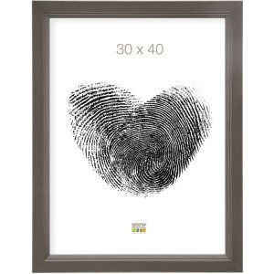Ramka drewniana S42L szara 24x30 cm