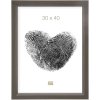 Ramka drewniana S42L szara 24x30 cm