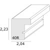 Rama drewniana S40R 30x60 cm czarna