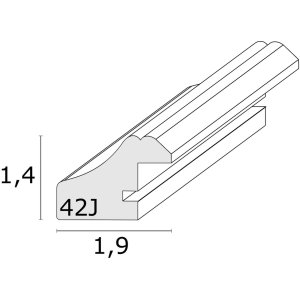 Rama plastikowa S42JD 30x40 cm czarna