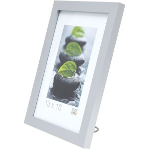Deknudt Rama drewniana MDF S44C 15x20 cm srebrna