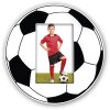ZEP FOOTBALL Fotorahmen Fußballform Holz für 9x6 cm oder 10x15 cm Bilder