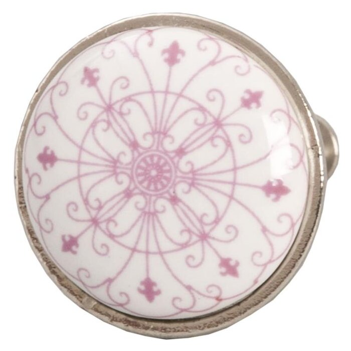 Muster rosa weiß (61879)