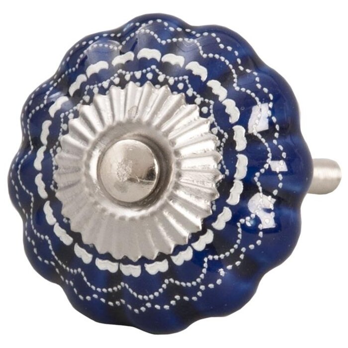 Muster dunkelblau (61906)