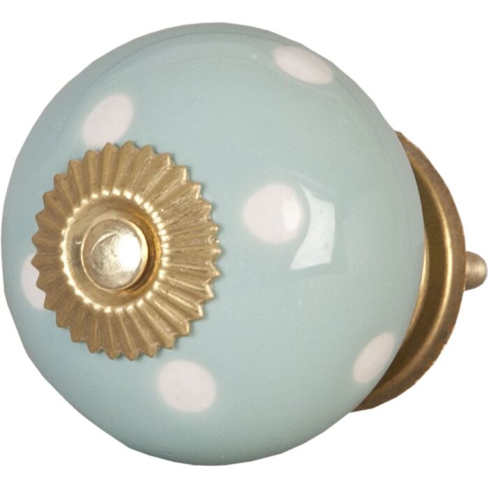 Punkty jasnoniebieska biała (62324)