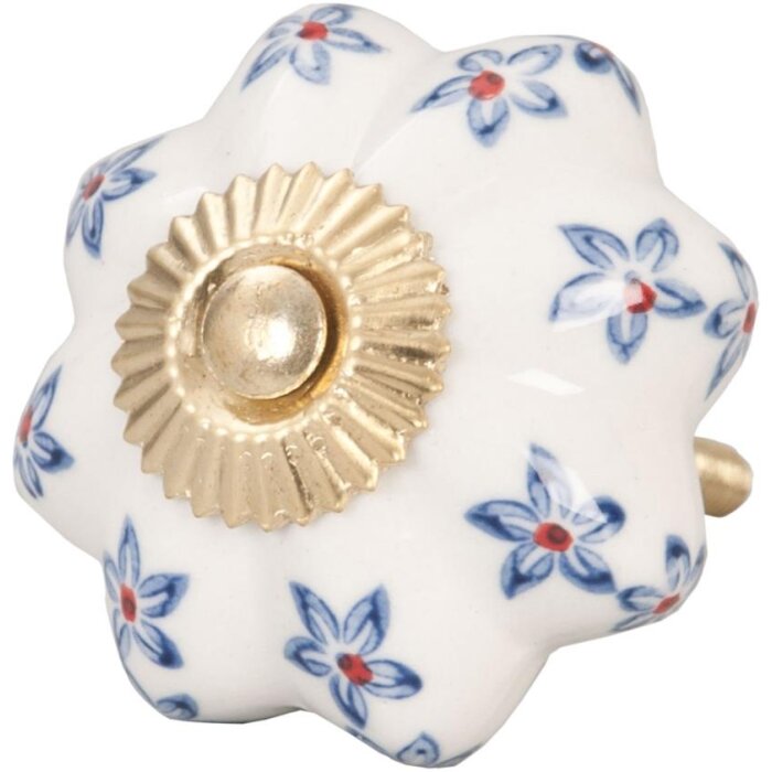 Kwiaty biały niebieski (61846)