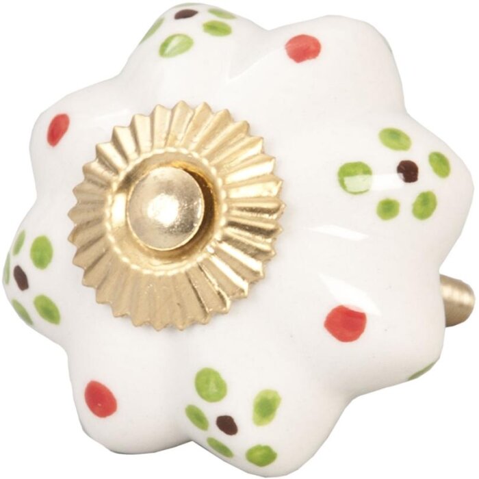 Kwiaty białe zielone (61858)