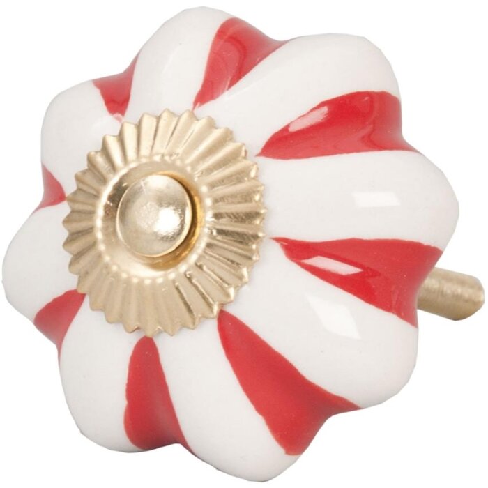 Paski białe czerwone (61856)